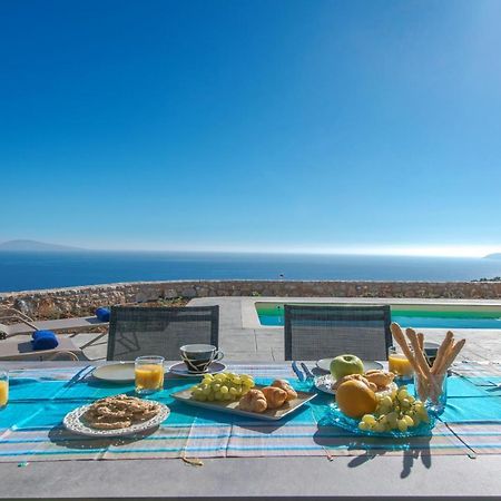 Tranquil Sea View Villa With Private Pool, Just 2Km From The Beach! Agia Galini Extérieur photo