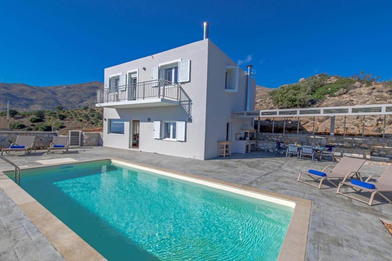 Tranquil Sea View Villa With Private Pool, Just 2Km From The Beach! Agia Galini Extérieur photo