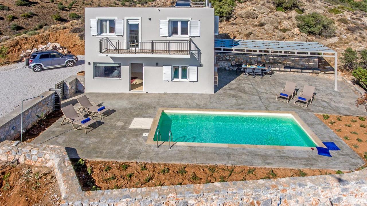 Tranquil Sea View Villa With Private Pool, Just 2Km From The Beach! Agia Galini Extérieur photo