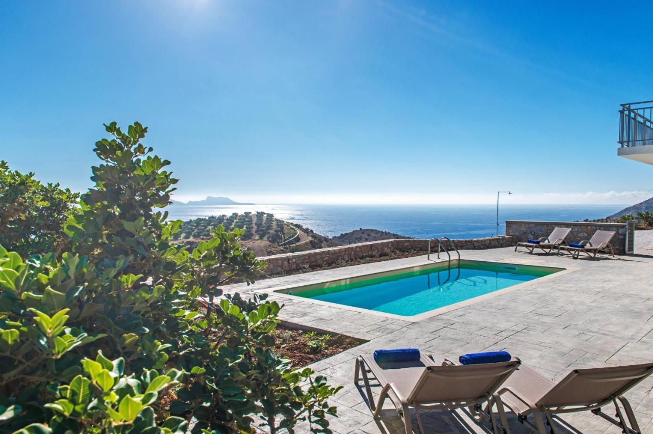 Tranquil Sea View Villa With Private Pool, Just 2Km From The Beach! Agia Galini Extérieur photo