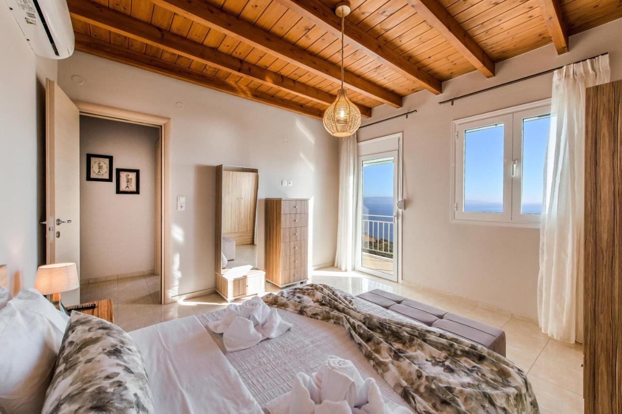 Tranquil Sea View Villa With Private Pool, Just 2Km From The Beach! Agia Galini Extérieur photo