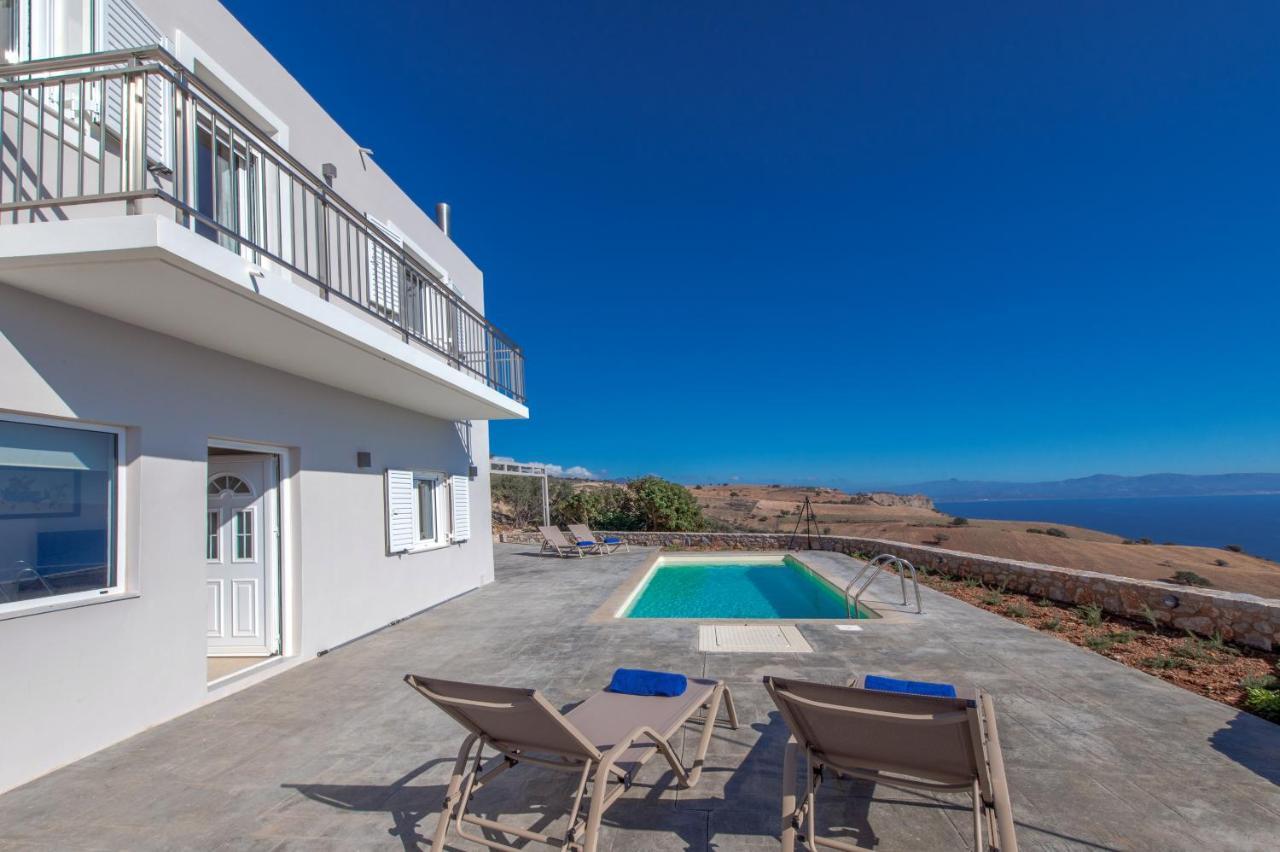 Tranquil Sea View Villa With Private Pool, Just 2Km From The Beach! Agia Galini Extérieur photo