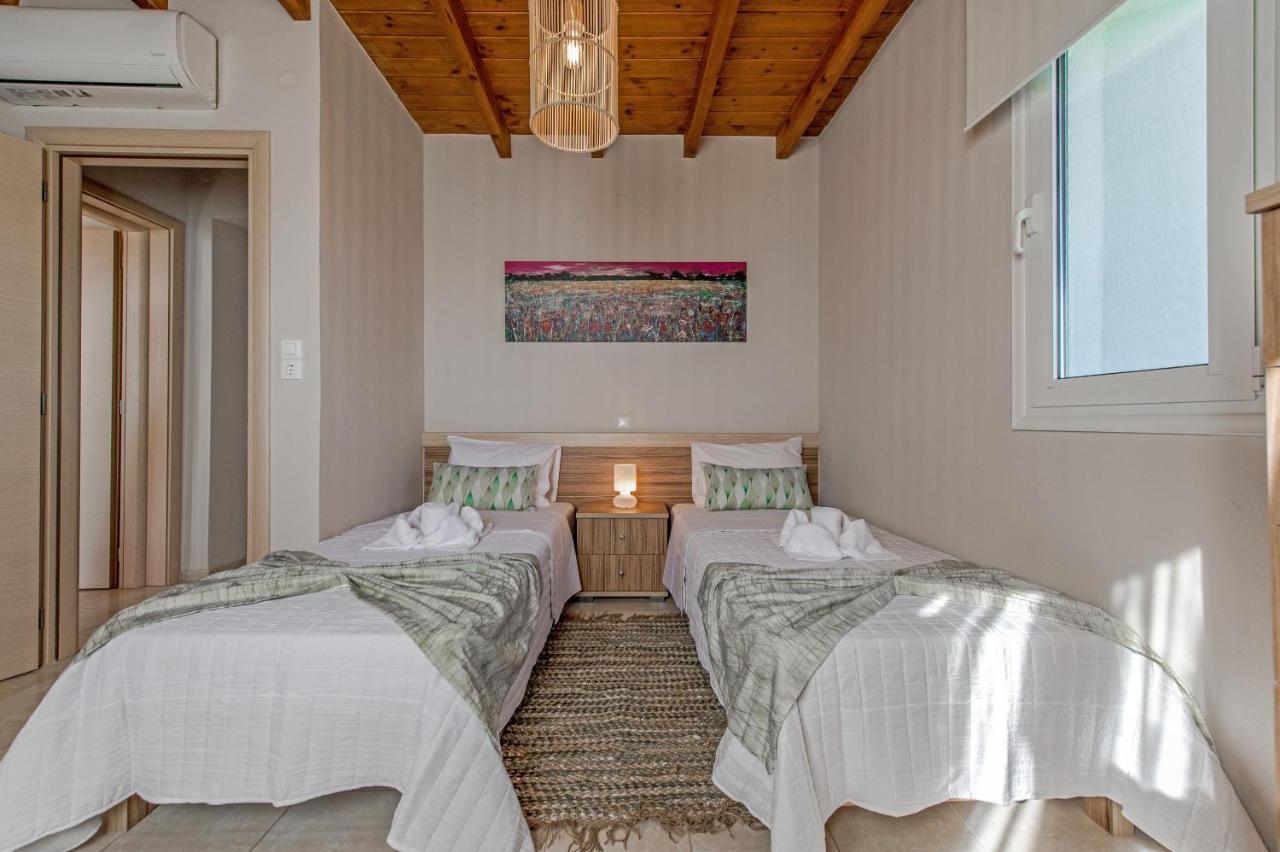 Tranquil Sea View Villa With Private Pool, Just 2Km From The Beach! Agia Galini Extérieur photo