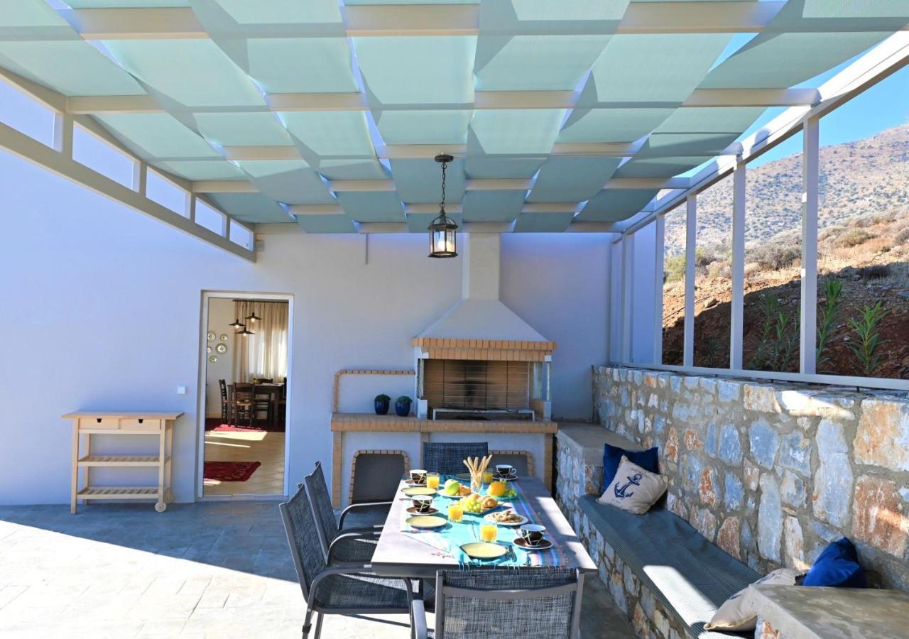 Tranquil Sea View Villa With Private Pool, Just 2Km From The Beach! Agia Galini Extérieur photo