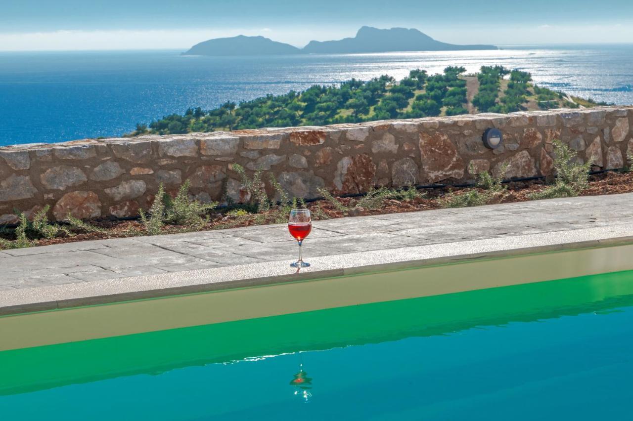 Tranquil Sea View Villa With Private Pool, Just 2Km From The Beach! Agia Galini Extérieur photo