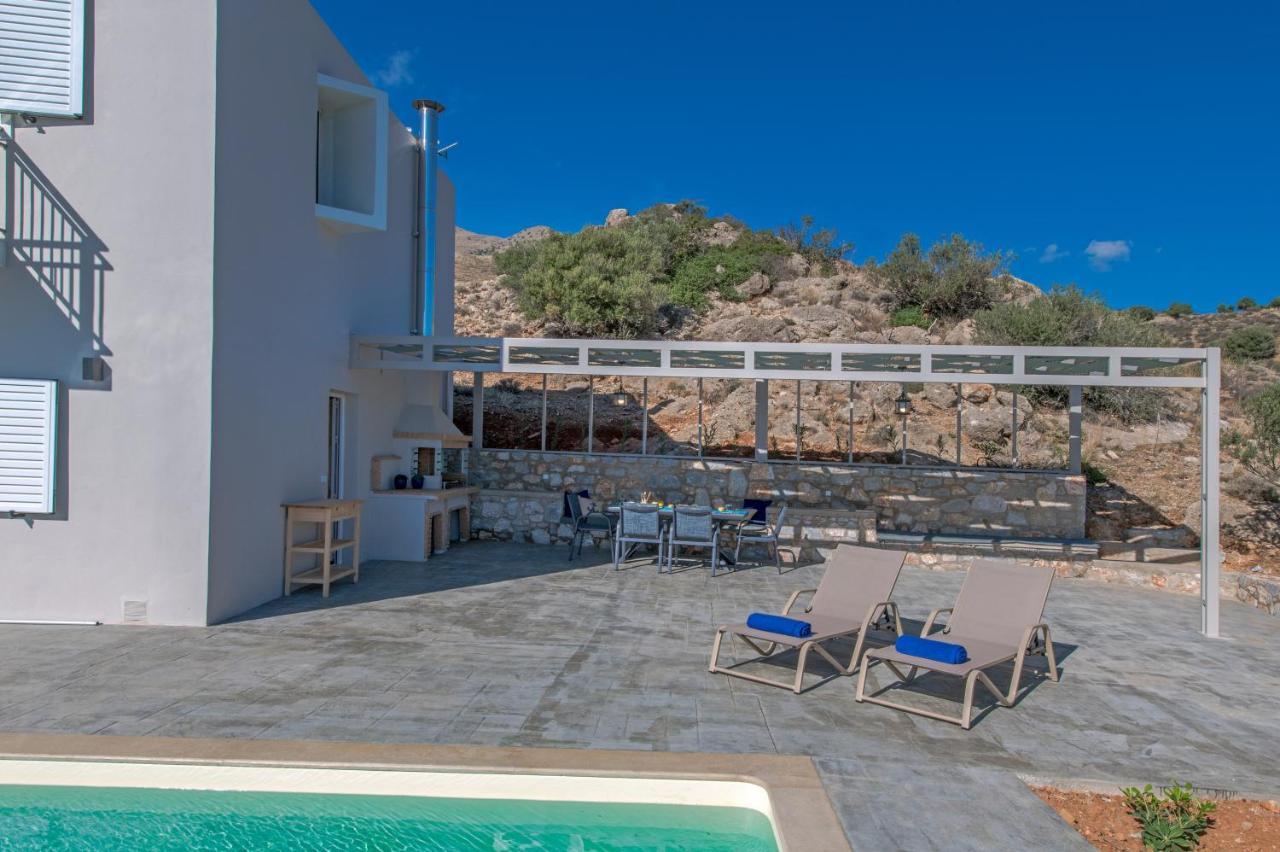Tranquil Sea View Villa With Private Pool, Just 2Km From The Beach! Agia Galini Extérieur photo