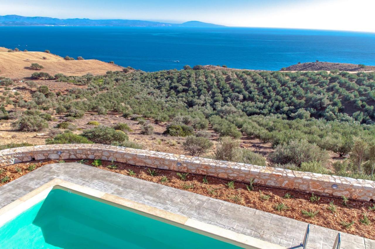 Tranquil Sea View Villa With Private Pool, Just 2Km From The Beach! Agia Galini Extérieur photo