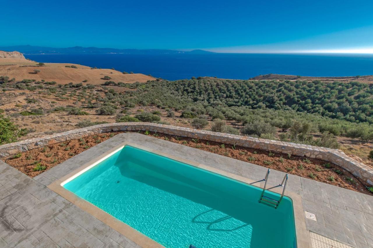 Tranquil Sea View Villa With Private Pool, Just 2Km From The Beach! Agia Galini Extérieur photo