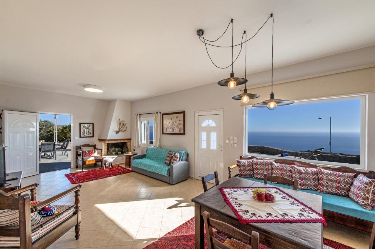 Tranquil Sea View Villa With Private Pool, Just 2Km From The Beach! Agia Galini Extérieur photo